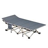 SONGYL-20249 Camping Marschbett, Klappbett for draußen, Nickerchenbett fürs Büro, Klappbett, Begleitbett, Strandbett Feldbetten(Groß)