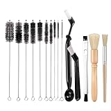 15 Stück Kaffee Pinsel Kaffee Reinigungsbürste, Kaffee Reinigungsbürste Set, Reinigungsbürste Kaffeevollautomat Espresso Pinsel, Kaffee Pinsel Barista Pinsel für Kaffee Werkzeug Reinigungsbürste