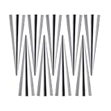 Warmhm 9 Stück Brotbackform aus Edelstahl Konische Croissant Backformen Wiederverwendbares Backzubehör für Heimbäckerei Größe L