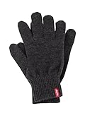 Levi's Herren Ben Touch Screen Gloves Handschuhe, Grau (Dark Grey), Large