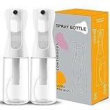 AMOYOX Spray Bottle for hair 2Pack 200ml/6.8oz Fine Mist Spray Bottle Ultra Fine Continuous Spray Water Bottle Fine Mist Sprayer for Hair Styling, Plants, Cleaning, Misting & Skin Care Clear