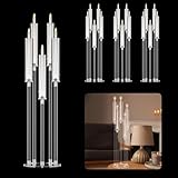 Kerzenhalter Kerzenständer Für Stabkerzen Halloween, Kandelaber Kerzenhalter 5-Armig Schwarzer Kerzenleuchter Für Kegelkerzen Für Hochzeit Tisch Mittelstücke Weihnachten Mantel Dekor (4pcs)