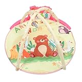 TIKATARER Baby Play Fitness, Bauchzeit Matte Tummy Time Matte für Babys und Kleinkinder Babyspielmatten für Babyspiel Klavier Gymnastik Musik Fitness Rack Früh Bildung