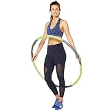 ARTZT vitality Fitnessreifen | Hula Hoop Ring | Effektives Rumpftraining & Kalorienverbrennung | Massageeffekt | Leicht zerlegbar & Transportabel | Für Zuhause & Büro | Mehrfarbig