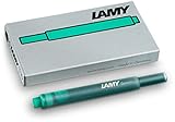 Lamy T10 Tintenpatronen (5 Packungen á 5 Stück = 25 Patronen, grün)
