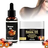 60ml Bio Batana Öl Für Haarwachstum und 100g Natürliches Batana Haarmaske Batanaöl Hair Growth Oil Haarmaske für Hydratisierung und Reparatur, Repariert Beschädigtes Haar für Männer Frauen