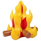 SOIMISS Aufblasbares PVC Lagerfeuer Dekoration Strapazierfähiger Faltbarer Party Camping Dekoartikel für Kindergeburtstag Halloween Weihnachten und Sommerlager