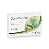 Aura Natura DarmGut Pro – Ballaststoff Kapseln mit einer Kombination aus Präbiotika, ausgewählten Bitterstoffen & Pflanzenextrakten | Zur Unterstützung der Verdauung & Darmflora | Vegan, 30 Kapseln