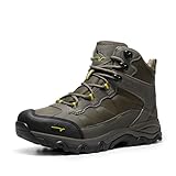 NORTIV 8 Herren-Wanderstiefel, wasserdichte Outdoor-Trekkingstiefel,Size 43,Olive,NMUMHB2501