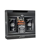 Jack Daniel's Geschenkset + 2 Jack & Cola Metal Becher Set (1 x 0.7 l) Bourbon Whisky