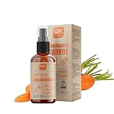 KAROTTENÖL 100 ml - 100% rein und natürlich - Natürlicher Solarbräuner - Spendet Feuchtigkeit und verjüngt die Haut - Repariert das Haar - Glasflasche