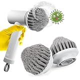 Jortmrd 2 Pcs Ersatzbürstenköpfe für Synoshi Spin Power Scrubber – 32mm Sechskant Kegelbürsten | für Synoshi Elektrische Putzbürste & Electric Cleaning Brush | Ideal für Fugen, Ecken & Tiefenreinigung