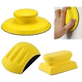 3 Stück Schleifklotz, 5 zoll Schleifblock Mausförmiges Handschleifblock für Handwerk Möbel Holzarbeit Polish Schleifscheiben