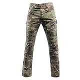 LNFINTDO Taktische Kampfhose für Herren, Armee-Camouflage, Outdoor, Airsoft, Jagdhose, Ripstop, BDU Militäruniform, CP, 44