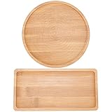 GORGECRAFT Handgefertigte Mosaik-Holzuntersetzer Befüllbares Mosaiktablett Blumentopfmatte Rechteckig Rund Untersetzer Aus Holz Serviertabletts DIY-Teller Ornamente Mosaikherstellung Basteln (2 Stück)