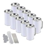 HMF 45002-10 x Spendendose 8 cm Ø, 14,5 cm hoch mit Griff, inkl. Zubehör