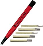 Ecobra Radierstift (Pinselstift + 5 Ersatzradierer, Glasfaserradierer)