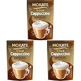 MOKATE Gold Cappuccino Chocolate - Geschmack Schokolade - Instantkaffee - Kaffeegetränk - Instantkaffee - Samtig und Aromatisch - Cremiger Kaffee - Getränk Kaffee - Tasche (Packung mit 3)