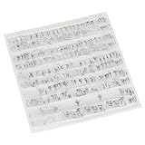 Noten Transparenter Scrapbooking & Tagebuchdekor, Selbstklebender Stempel für Vielseitige Stempeln, Ideal für DIY Projekte,