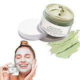 Green Tea Deep Cleanse Clay Mask, Blackhead Remover gesichtsmaske frauen, Green Mask Stick, Mitesserentferner Face Mask, Porenreiniger Gesicht, Anti-Poren & Akne-Ton-Maske, 55g