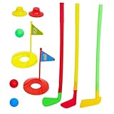 Supvox Golfspielzeug Set Golfschläger Minigolf Outdoor Indoor Sports Fördert Koordination und Motorik für Jungen Mädchen