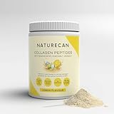 NATURECAN Kollagen Peptide - 600g - Zitrone - Mit Vitamin C, Zink & Kupfer - 12,5 g Collagen pro Portion - Leicht löslich - Made in Germany