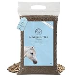 Mineralfutter Pferde organisch getreidefrei - getreidefreies Ergänzungs Pferdefutter mit Vitaminen, Mineralstoffen und Spurenelementen, wie Zink, Selen, Omega 3 und Jod