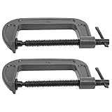 Schweißklammern, C -Klemmen 2PCS G -Klemmen G -Typ C -Typ mit Holzbearbeitung Formbarer Stahl Industriefestigkeit G -Klemmen für Holzbearbeitung für Holzbearbeitung, Schweißgebäude