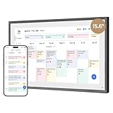 Dragon Touch 15.6 Zoll Digitaler Kalender Wand - 1920 * 1080 FHD Elektronischer Wandkalender Familienplaner mit 32GB Speicher und Wandhalterung, Touchscreen Intelligenter Tischkalender-Schwarz