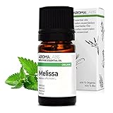 Bio - Melisse Ätherisches Öl - 5mL - 100% Rein, Natürlich, Chemotypisch und AB zertifiziert - AROMA LABS (Französische Marke)