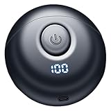 Wiederaufladbarer Barttrimmer, schwimmender Rasierkopf, wiederaufladbar, Präzisions-Werkzeug mit Magnettechnologie, wasserdicht für Camping, Wandern und Reisen