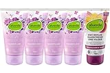 alverde NATURKOSMETIK 5er-Set Handpflege: HANDFLUID leichte Sommerpflege feuchtigkeitsspendend mit Bio-Flieder & Hyaluron (4 x 75 ml) + Handcreme &-maske 2in1 REPAIR mit Nachtkerzenöl (75 ml), 375 ml