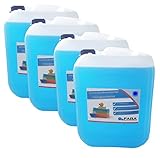 4 x 5 L Flüssigwaschmittel Konzentrat blau, frisch herb, gratis Ausgießer