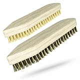 Klangfeiler® 2 Scheuerbürsten Reinigungsbürste aus Holz - Hart & Sehr Hart - Made in Ukraine