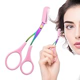 Augenbrauentrimmer für Damen, ergonomischer manueller Augenbrauenrasierer aus Edelstahl, rostfrei, kosmetische Werkzeuge, Augenbrauenkamm