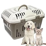 GarPet Transportbox Oben Öffnen Hunde Katzen Kleintier Transport Box Katzenbox Hundebox Open Top Stressfrei Dachöffnung