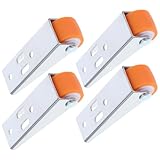 WHAMVOX 4 Stück Teiliges Leiser Richtungsgebundener mit Gummi Korrosionsbeständig Robustes Rolltor-zubehör für Holz Gartentüren als Ersatz für Schiebetüren