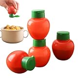 Salzstreuer – Gewürzgläser für Salz und Pfeffer | 4 Stück nachfüllbare Einmachgläser Manueller Spender, Küchengeräte für Haus Camping Reise