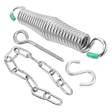 UPKOCH Galvanisierter Eisen Schaukel Set Belastbares Hammock Zubehör mit Drehbarem Adapterring Geräuscharm Robust für Innen und Außennutzung für Garten und Balkon