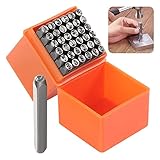 Booramy 37 Stück Schlagbuchstaben Set, 3mm Schlagzahlen Alphabet A-Z und Zahlen 0-9, & und Love Siegel Stempel für Stempeln von Metall Kunststoff Holz Leder DIY Schmuckherstellung