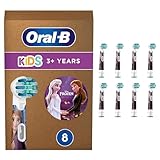 Oral-B Kids Frozen – ORIGINAL Aufsteckbürsten für Elektrische Zahnbürste – Extra Weiche Borsten, Oral-B Zahnbürstenaufsatz für Kinder ab 3 Jahren, Briefkastenfähige Verpackung – Weiß, 8 Stück