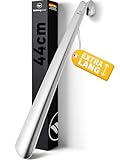 Walking Line® Premium Schuhlöffel Lang 44cm [EXTRA STABIL] aus Gebürstetem Edelstahl - Schuhanzieher Lang, Schuhlöffel Metall Lang, Shoe Horn, Schuhanzieher Lang Metall, Langer Schuhlöffel, Shoehorn