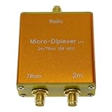 Joskeijky 10 W V/U 2 M 70 cm Mikro-Diplexer-Duplexfilter, Wird Zwischen Sender und Antenne Platziert (mit Gehäuse)