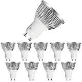 Nanologic 10x GU10 LED Lampe, LED Leuchtmittel 5W Ersetzt 50W Halogen Leuchtmittel Warmweiß 2700K 420LM Birnen AC 230V Halogenlampen [Nicht Dimmbar] Reflektorlampen Spotlampe