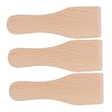 GALPADA 3 Stück Backsahne-spatel, Holz-kochspatel, Kuchen-backschaber, Holz-BBQ-schaber
