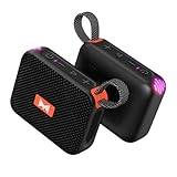 Musikbox Bluetooth, Bluetooth Lautsprecher mit Beat-Synchronisationslicht, IPX7-Wasserdicht, Musikbox mit lautem Stereosound, Bluetooth Box für Zuhause/Party/Outdoor/Strand, Geburtstagsgeschen