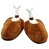 Veasbuu Thanksgiving Truthahn-Bein-Plüsch, weiche gefüllte Truthahn-Bein-Hausschuhe, dekorative Puppe für Kinder, Frauen und Männer, lustiges Thanksgiving-Geschenk und Dekorationsstück für Kinder und