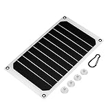 Jadeshay Solar Ladegerät, 10W 5V Solarpanel USB Solar Power Bank IP64 Wasserdichtes Handy-Solarladegeräte für Camping Outdoor