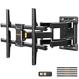 Perlegear TV Wandhalterung für 32-85 Zoll TVs bis zu 60 kg, Schwenkbar Neigbar Wandhalterung Fernseher, Fernseher Halterung mit werkzeugfreier Neigung, Max VESA 600x400mm, PGLF6