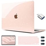 CISSOOK Kompatibel mit MacBook Air 15 Zoll Hülle Glitzer Pink 2025 2024 2023 Modell A3241 A3114 A2941, Bling Hartschale für MacBook Air 15 Zoll M4 M3 M2 Sparkly Cherry Pink